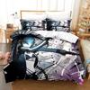 Black Rock Shooter Anime 3D Pattern Bed Cover Bed Linen Collection Polyester Pillowcases Quilt Cover Domestic Decor For Teens Gift Twin Size King Size