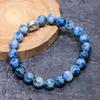 Natuurlijke Sodaliet Edelsteen Handgemaakte Armband Verstelbaar ETC-9697