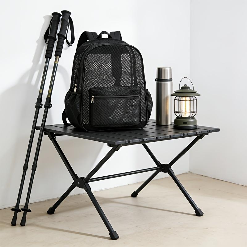 Women's Fashion Backpack Lightweight Travel Dual Shoulder Backpack Simple Sports Solid Color Mesh Backpack Large Capacity Net Bag Portable for Women