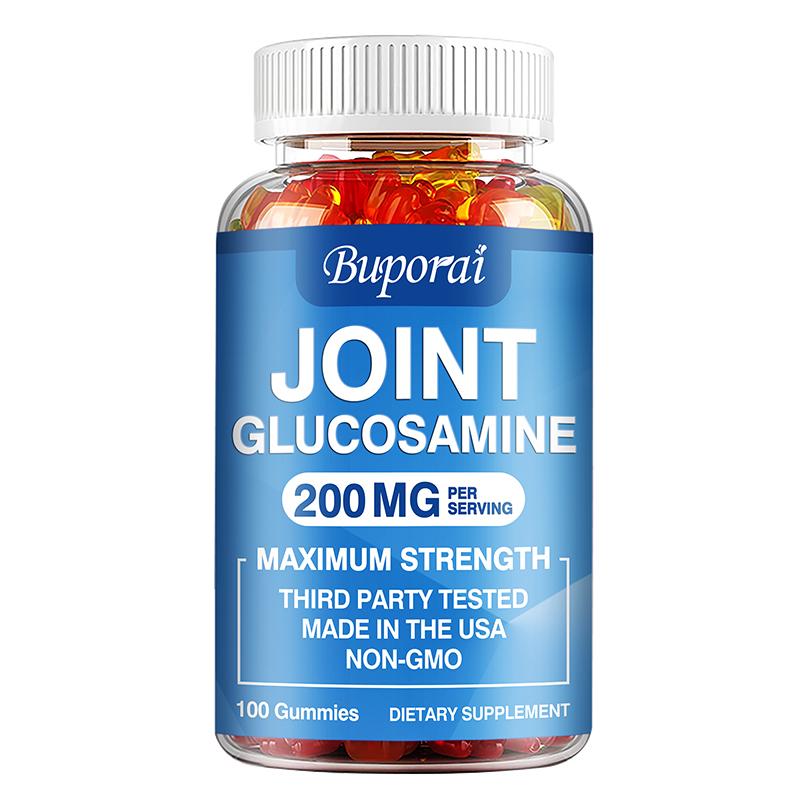 

Glucosamine gummies, containing chondroitin and hyaluronic acid, support joint health and improve mobility. 100