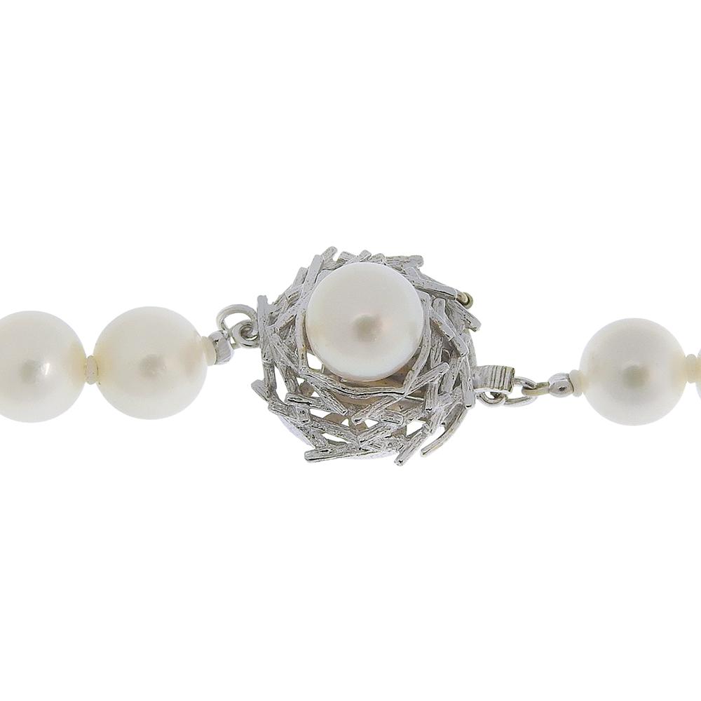 Pearl Necklace 14 white gold/Pearl 30g Women Used