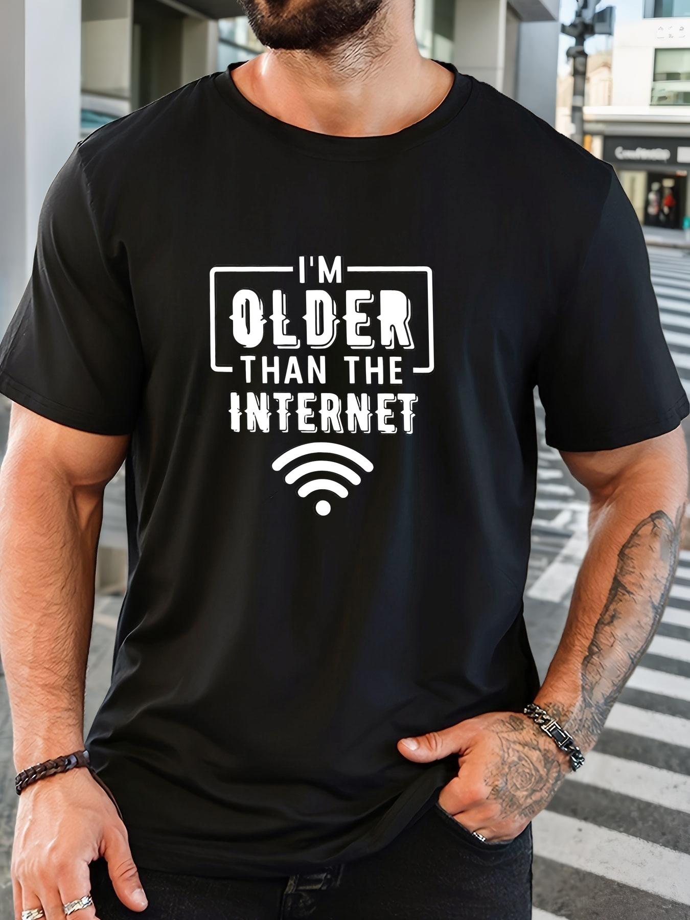 

Letter Wireless Network Signal Pattern Print 100 Cotton Men Woment Tshirt Summer Autumn Daily Sports Casual Loose Short Sleeve 4XL