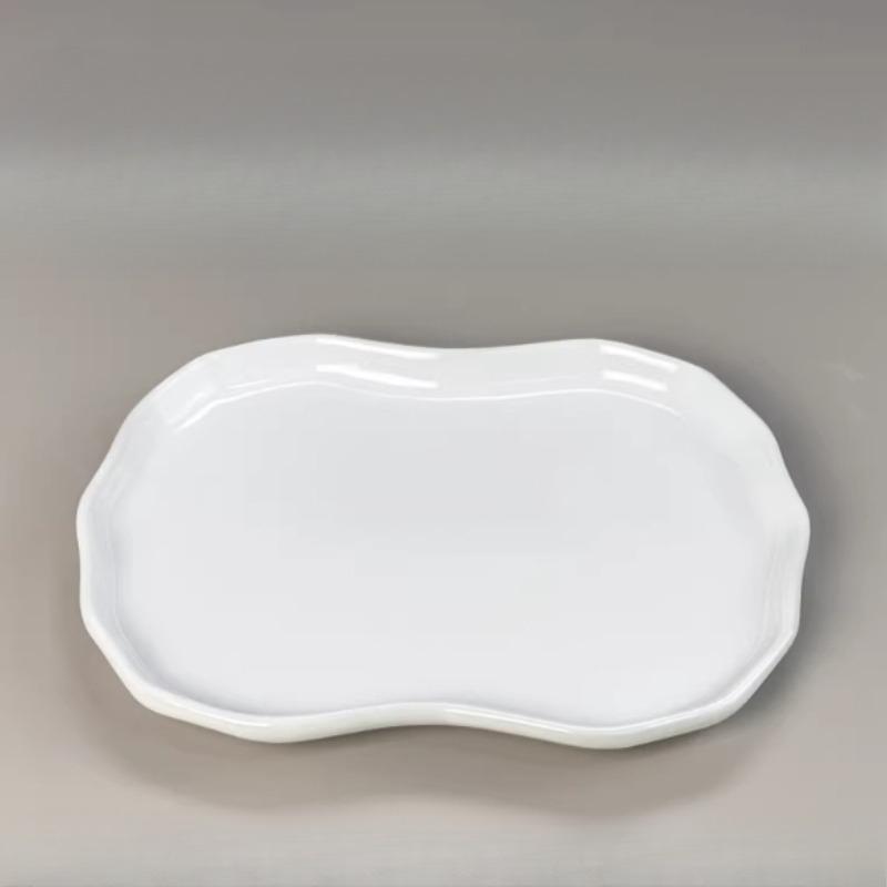 Banana Leaf-shaped Ceramic Palette Ink Dish Student Art Painting Coloring Outdoor Sketching Portable Ceramics Palette Paint Tray