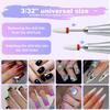 Alloy Tungsten Steel Nail Drill Bits Kits To Remove Cuticle Nail Art Grinding Head Tool Ceramic Nail Polishing Tool