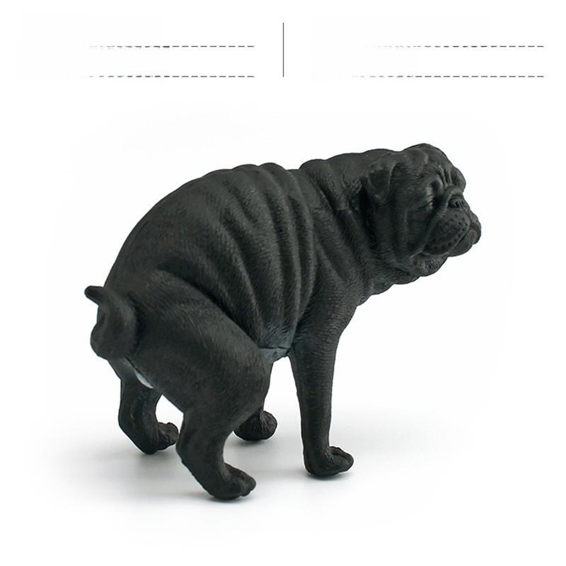 

Pug Dog Pvc Static Model Toy For Childrens Educational Play And Room Decoration Poop Pug