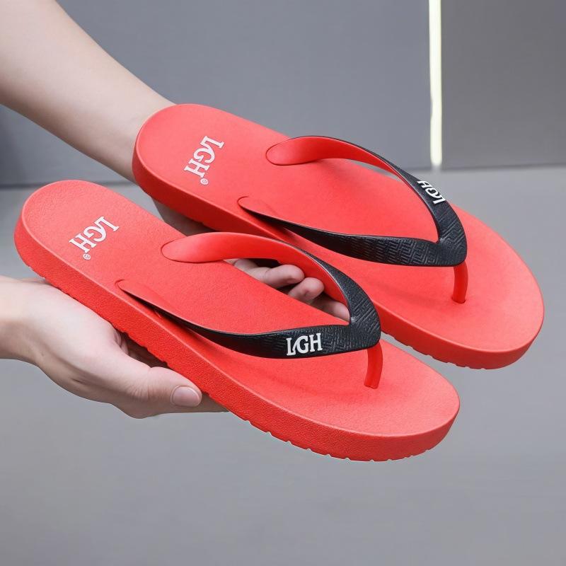 Flip-flops Men's New Men's Summer Indoor Wear-resistant Non-slip Beach Blowing PVC Dragging Men's Slippers