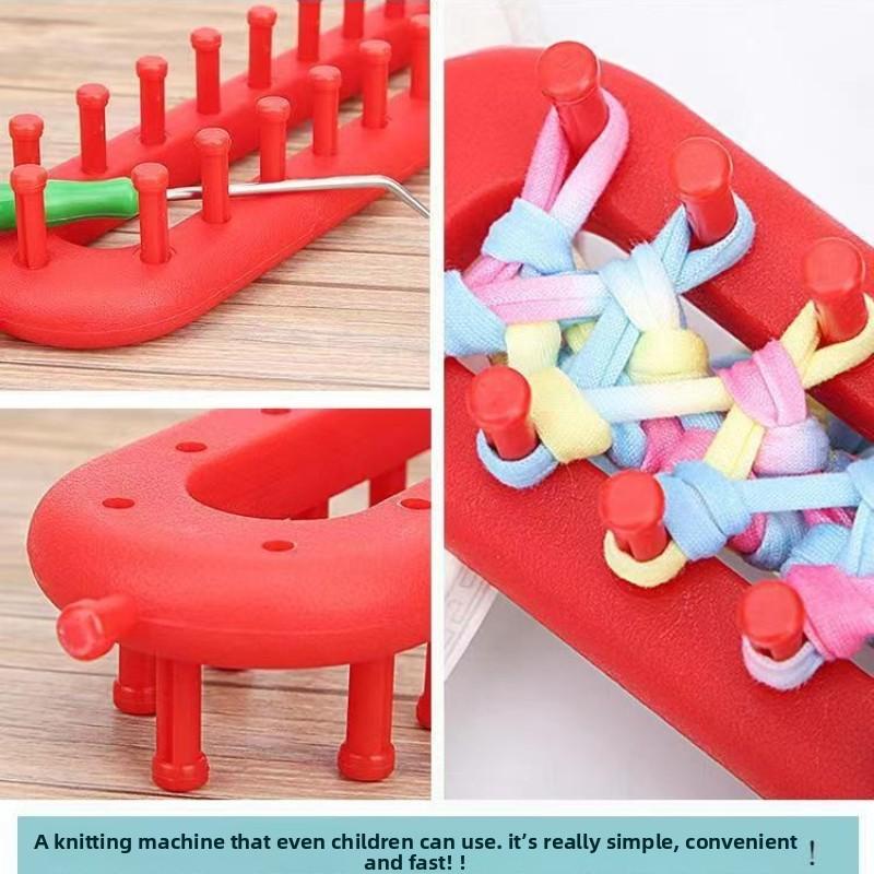 DIY Plastic Weaving Loom Knitting Kit Durable Portable Handmade Craft Rectangle Wool Knitter DIY DIY Machine Sewing Tools Loom