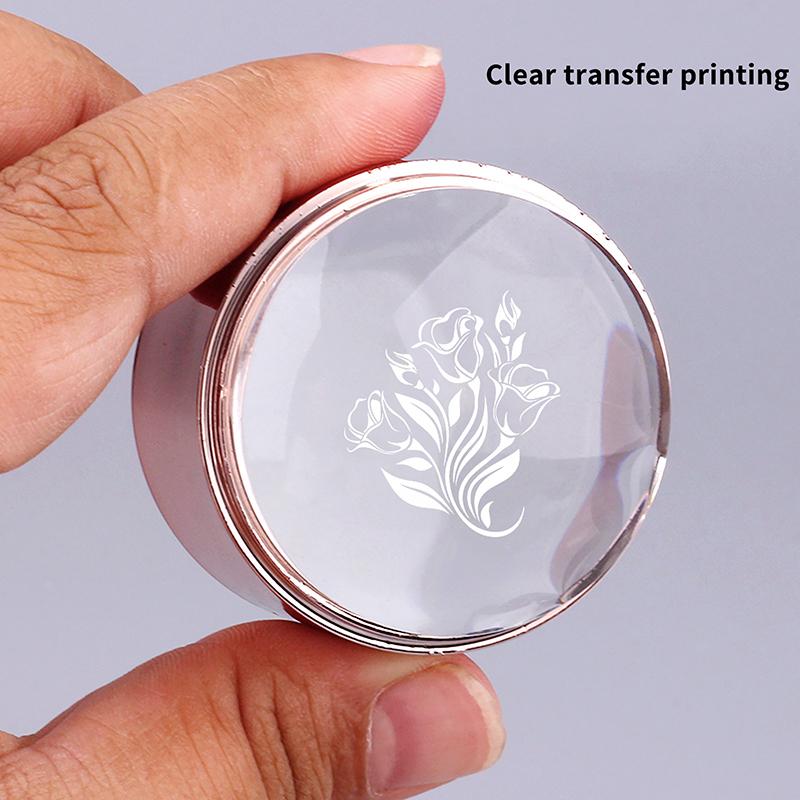 French Nail Art Stamper With A Nail Scraper Silicone Clear Head Nail Mold Stamping Template For Diy Manicure