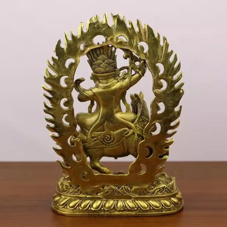 Feng Shui Miedziana Przyciągająca Bogactwo Pomyślna Statua Niebiańskiej Matki Buddy Ozdoba do Domu Salonu