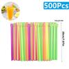 50-1000Pcs Beverage Spoon Straws Milkshake Smoothie Spoon Strawberry Drinking Straw For Party Bar Birthday Supplies Wholesale