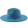 Klassische breite Krempe Herzförmige flache Derby-Kappe Herrenhut Mode Polyester Zylinder für Herren und Damen