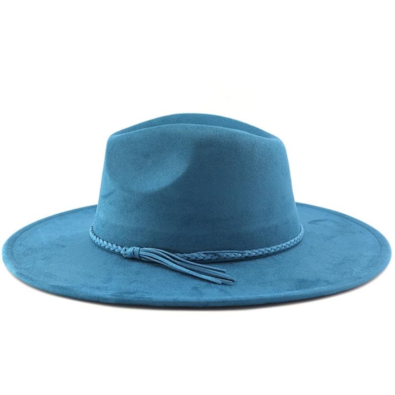Klassische breite Krempe Herzförmige flache Derby-Kappe Herrenhut Mode Polyester Zylinder für Herren und Damen