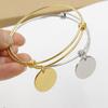 Push-Pull Adjustable DIY Activity Bangle - Versatile Round Bracelet