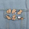 Cartoon Enamel Pins Turtle Cat Capybara Brooch Cute Pufferfish Animals Pins Lapel Badges Jewelry Gift For Kids Friends