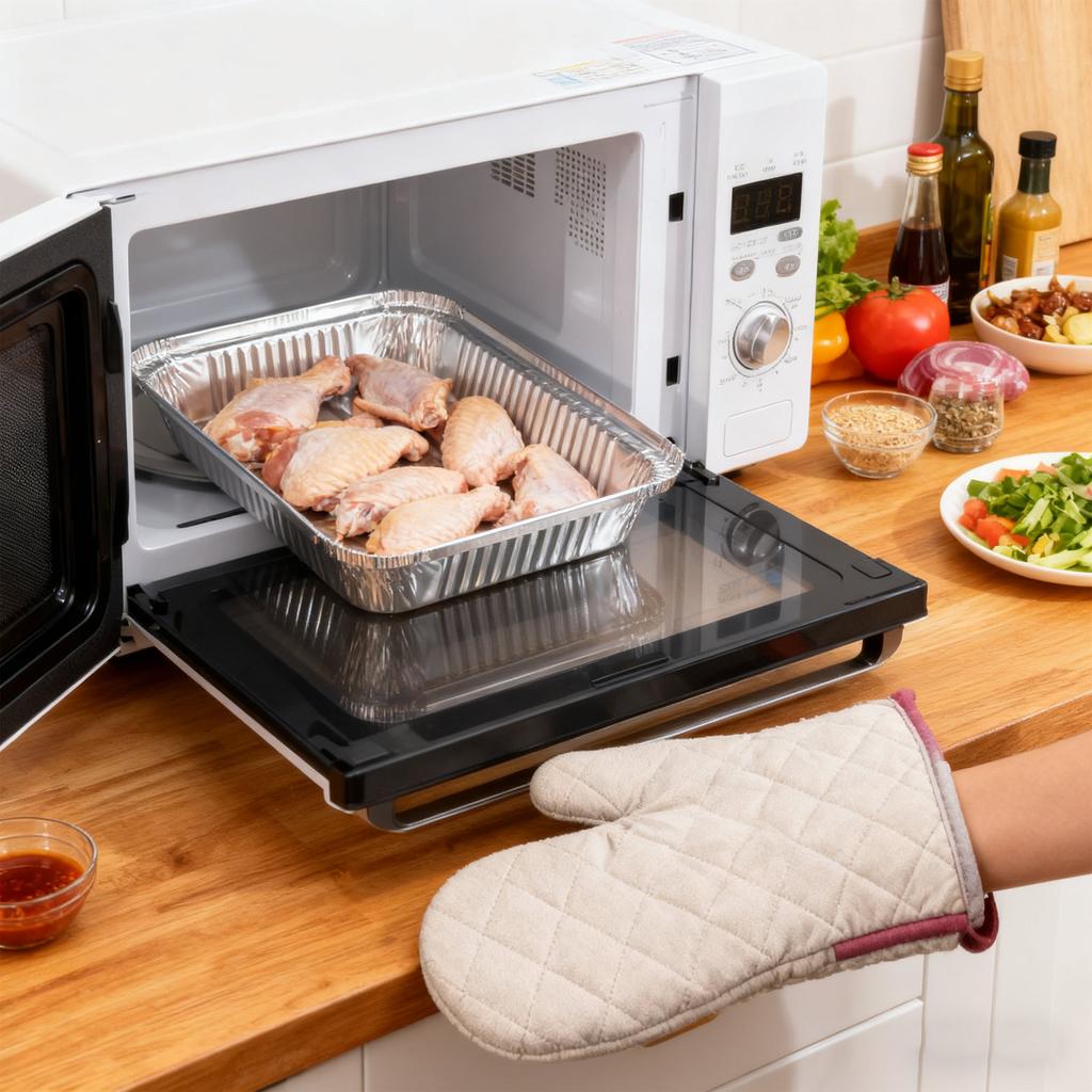 10Pcs Aluminum Foil Baking Mold Oven Safe Sealable Durian