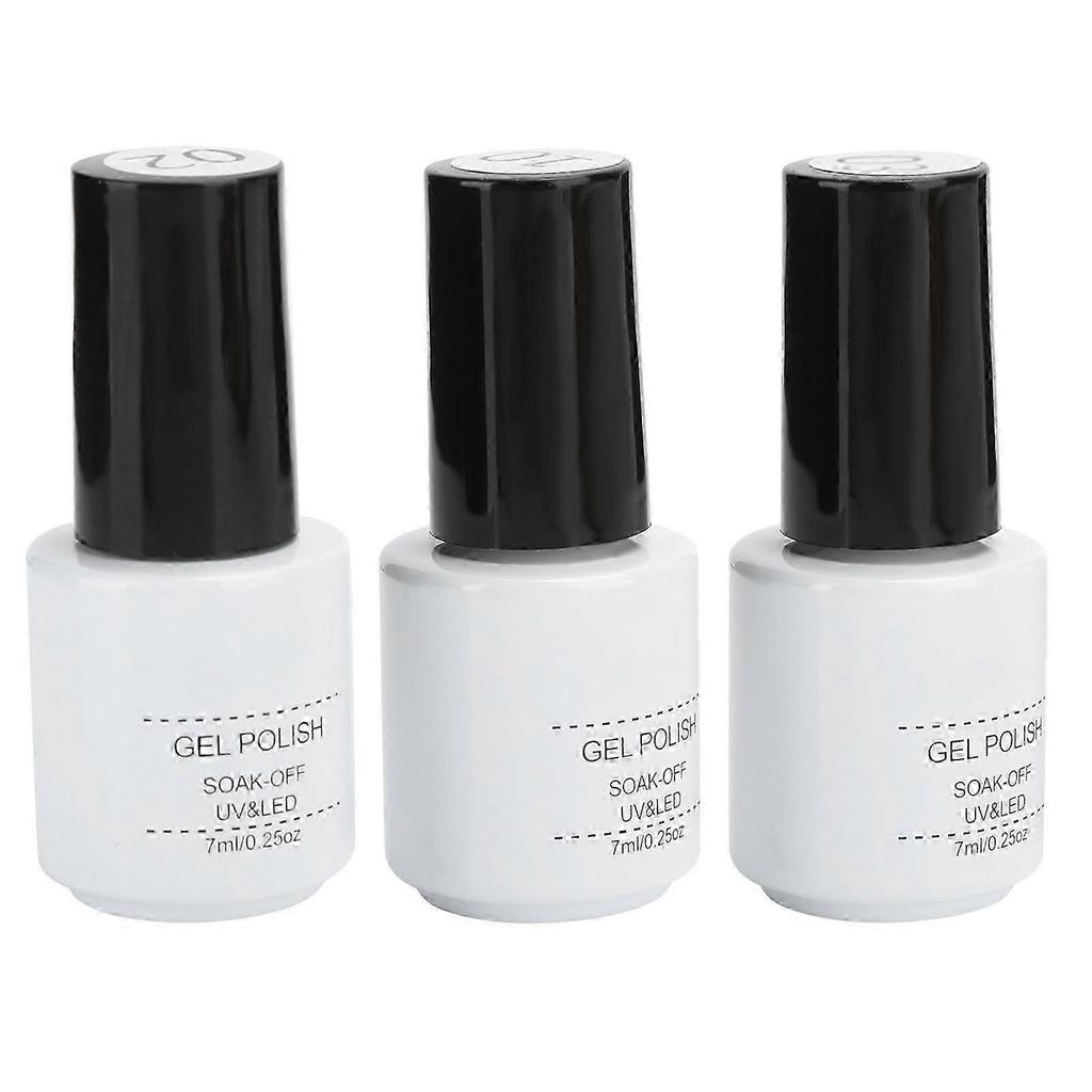 3 Pcs ROSALIND Nail Gel Polish Set Manicure UV Soak Off Varnish Fingernail Decoration 7ml