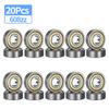20pcs 608ZZ 608RS Deep Groove Ball Bearing 8*22*7 8x22x7 MM Double Shielded Miniature High-carbon Steel Single Row 608ZZ ABEC-7