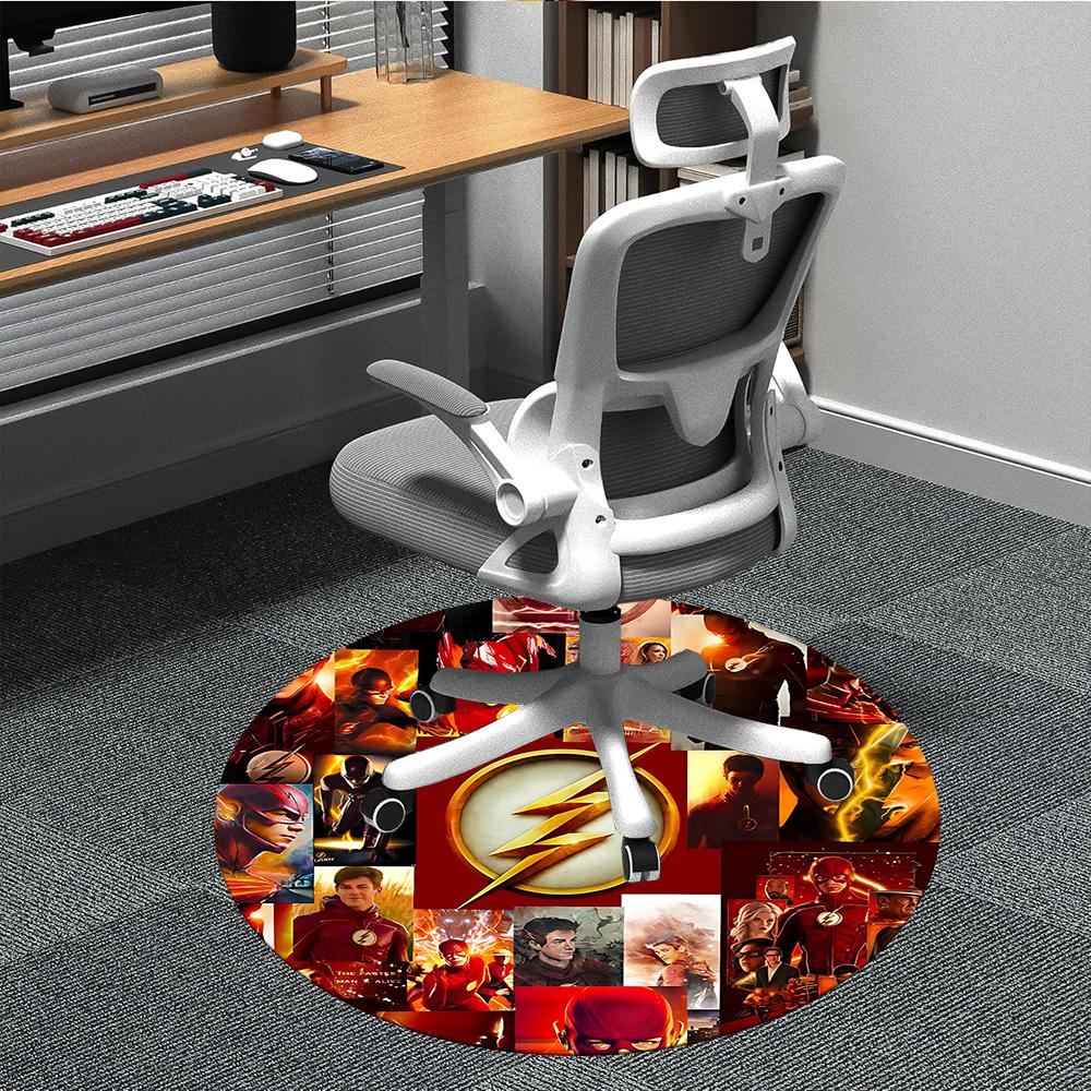 

1 шт. Ковер Flash Speed для офиса, круглый, под офисные стулья, для спальни, гостиной, домашнего декора, декора комнаты, доступен в различных размерах 80cm