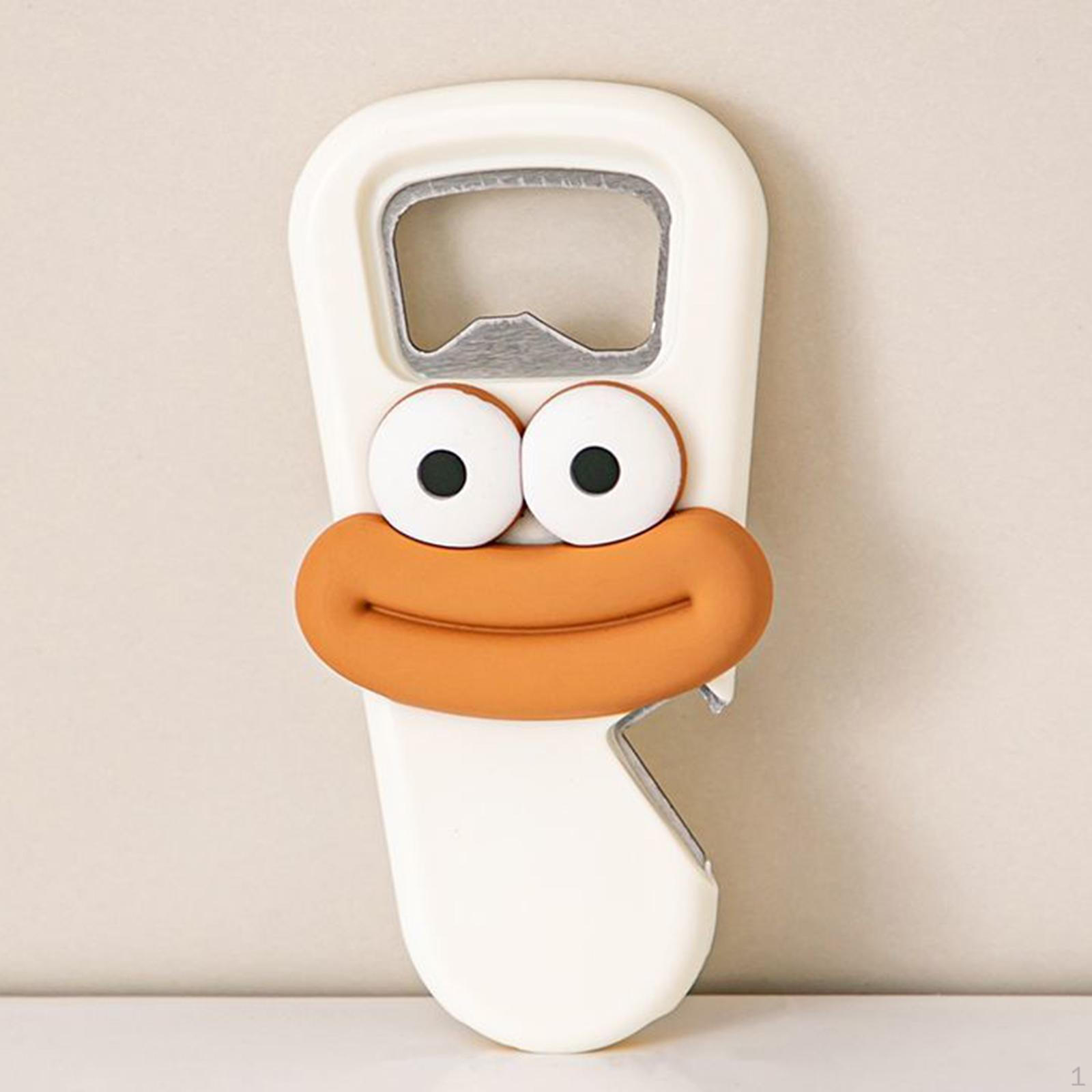 

Открывалка для пивных бутылок, открывалка для консервных банок, портативный кухонный гаджет с мультяшным дизайном, открывалка для консервных банок White Large Mouth