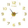 Nordic Style Wall Clock with Lasers Engraving 3D Digital Display Silent Sweep Movement Easy Installation Number Clock Room Decor