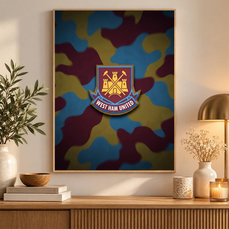 West Ham United Football Diamond Painting Kit 5D Full Drill DIY Diamond Mosaic Wall Art Home Decor
