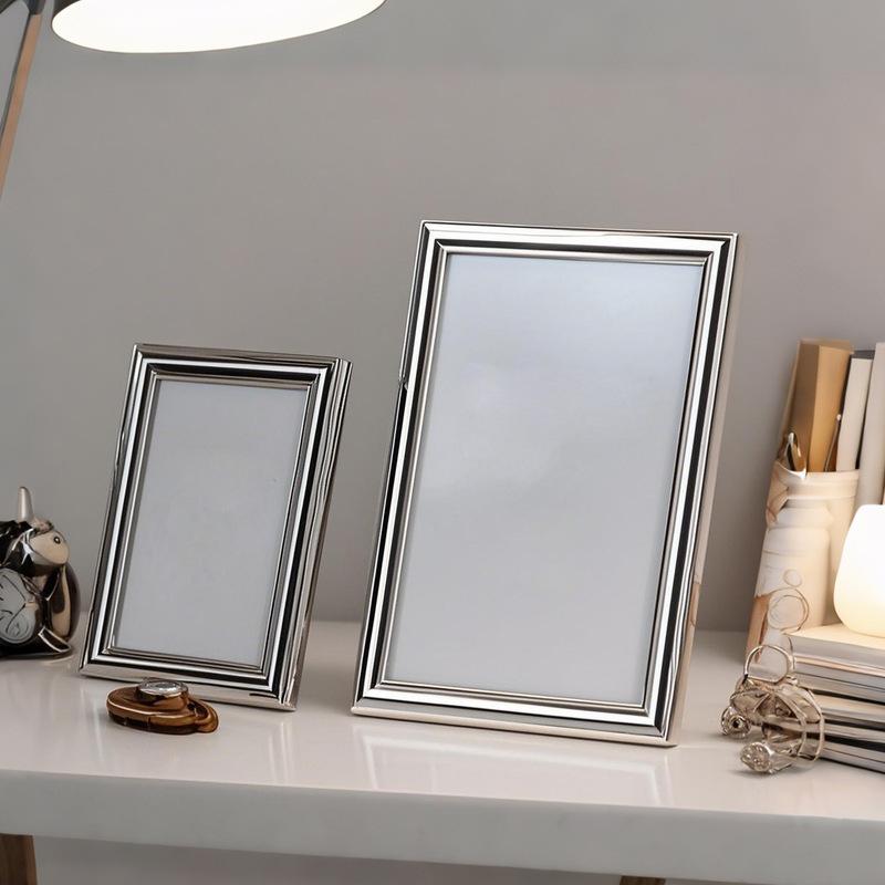 Aluminum European Photo Frame 5/6/7/8/10in High-grade Wedding Picture Frame Stand for Pictures Home Desktop Decor Gift