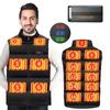NISTYBE Electric Heated Innerwear Heating 3 Temperature Electric Heated Down Fast Unisex Vest, [17 Points, 30,000mAh Battery], Settings, Padded,