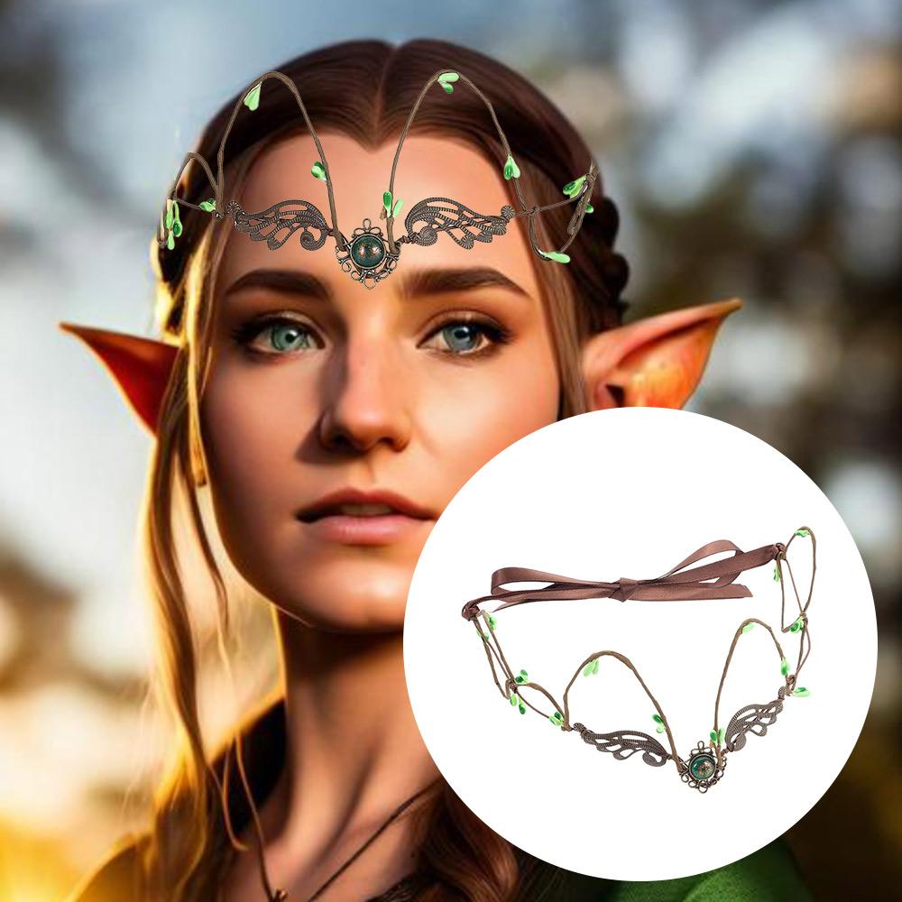 Hair Accessories Vine Design Elven Crown Bridal Style Wedding Accessory Headpiece Witch Theme Dress Accessory Fairy Diadema
