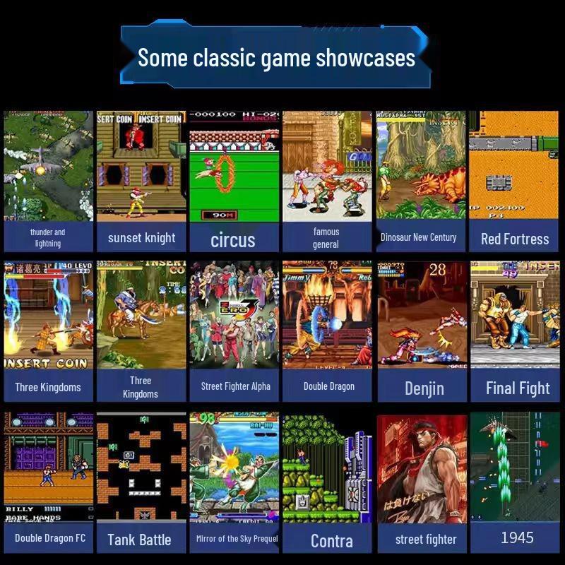 M8 Wireless HD Retro Game Console - PS1 Mini Arcade for Two Players