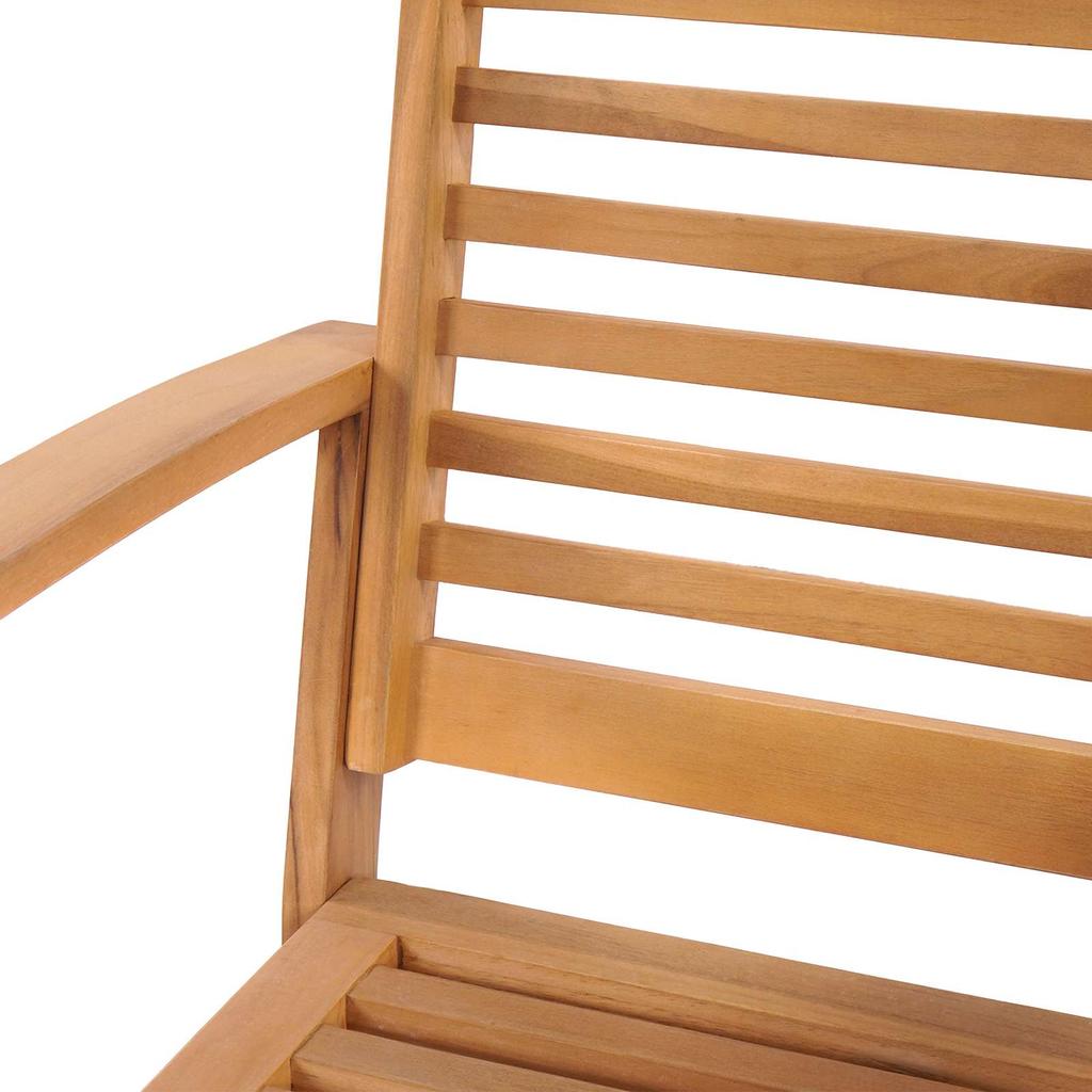 Chair Set 2 Pieces Brown 65 x 60 x 76.5 cm Solid Teak Wood