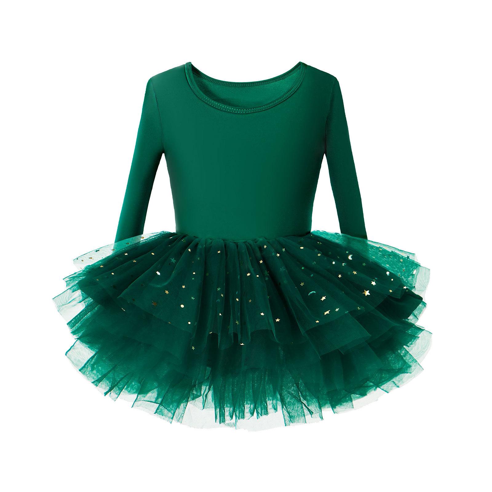 

Детский костюм для балетных танцев - Леотард с принтом звездной принцессы 110 cm