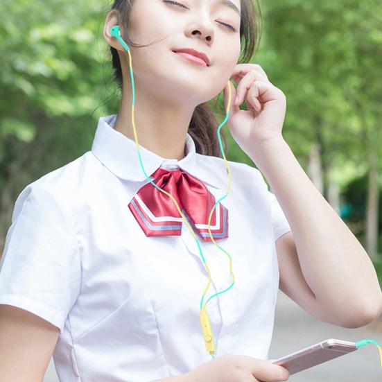 Kopfhörer mit Mikrofon, Musik-Player, robustes Kabel, stilvoller In-Ear-Kopfhörer mit Kabelsteuerung für unterwegs