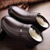 Suitable for Winter Men Genuine Leather Boots High Quality Plush Male Warm Snow Boots Oxfords Men Shoes Cotton Boots