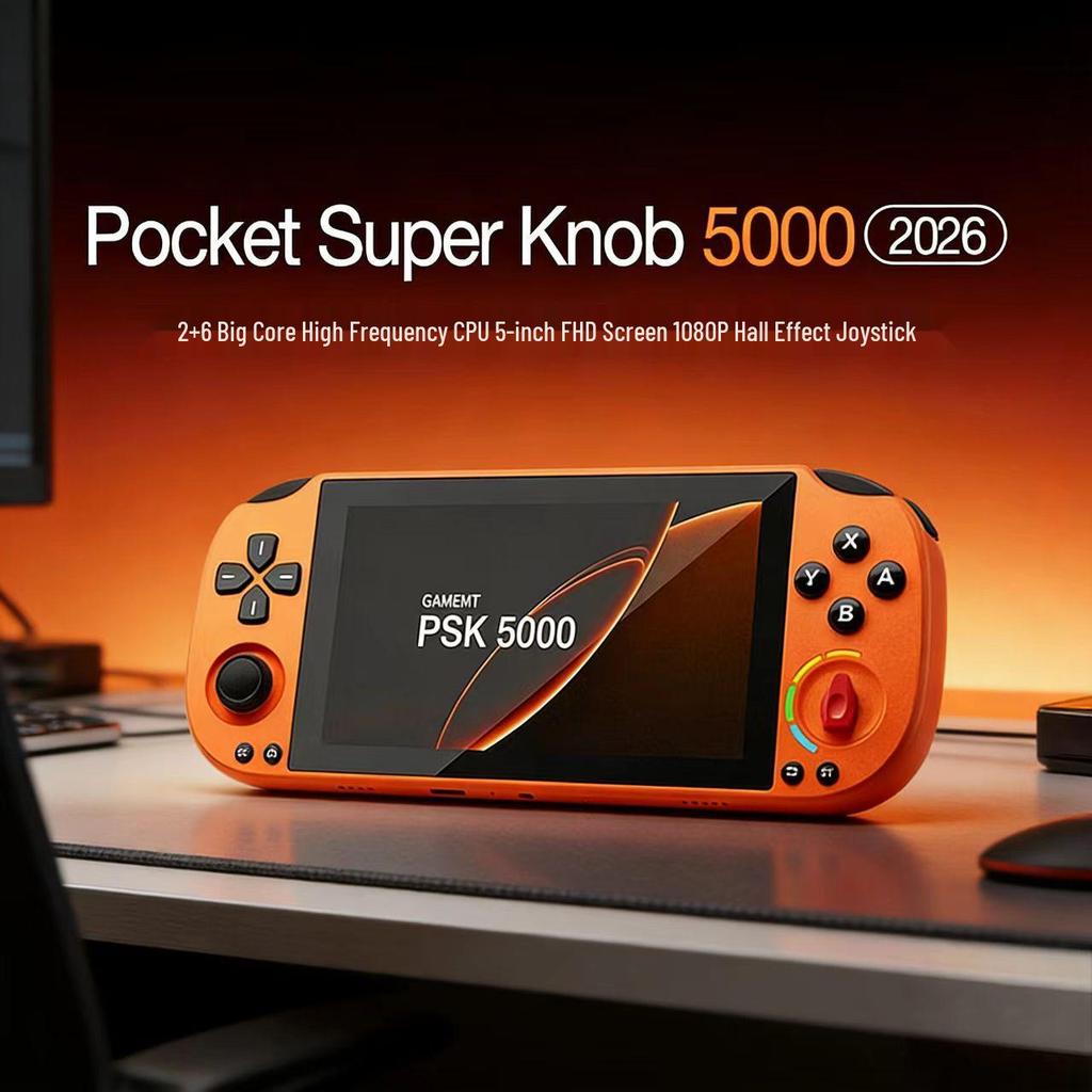 5-Inch FHD Android Handheld Retro Gaming Console with PSP Joystick & WiFi