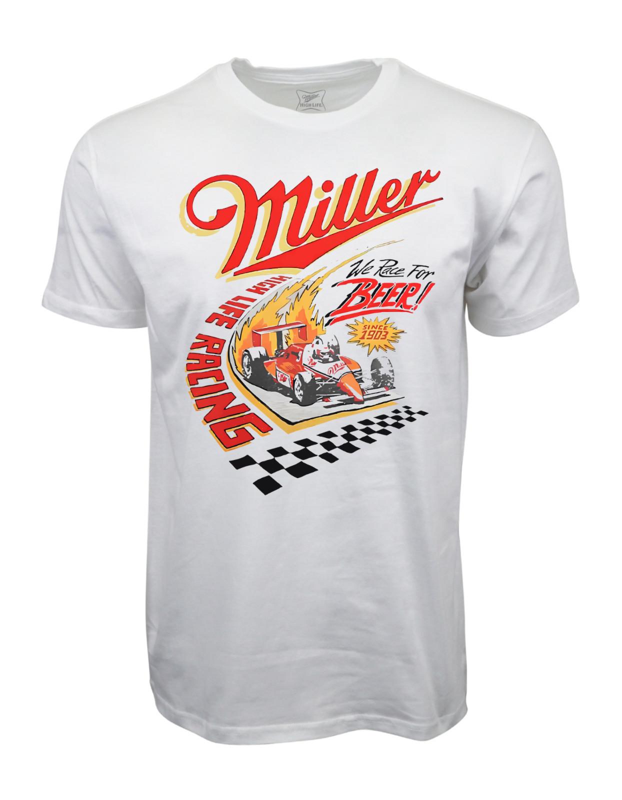 MILLER LITE HIGH LIFE RACING GRAPHIC T SHIRT XXL