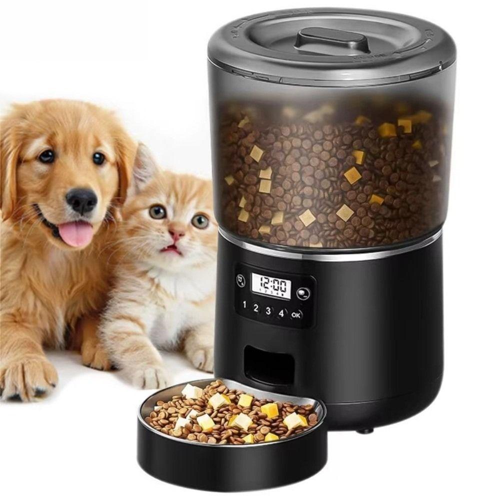 4L Cat Automatic Feeder Stainless Steel Bowl APP Control Feeder Dog Food Dispenser  For Cats Dogs