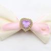 10 Pieces of High-end 21 * 22MM Inlaid Mocha Peach Heart Diamonds, Suitable for Weddings, Bow Decorations, and Invitation Letter