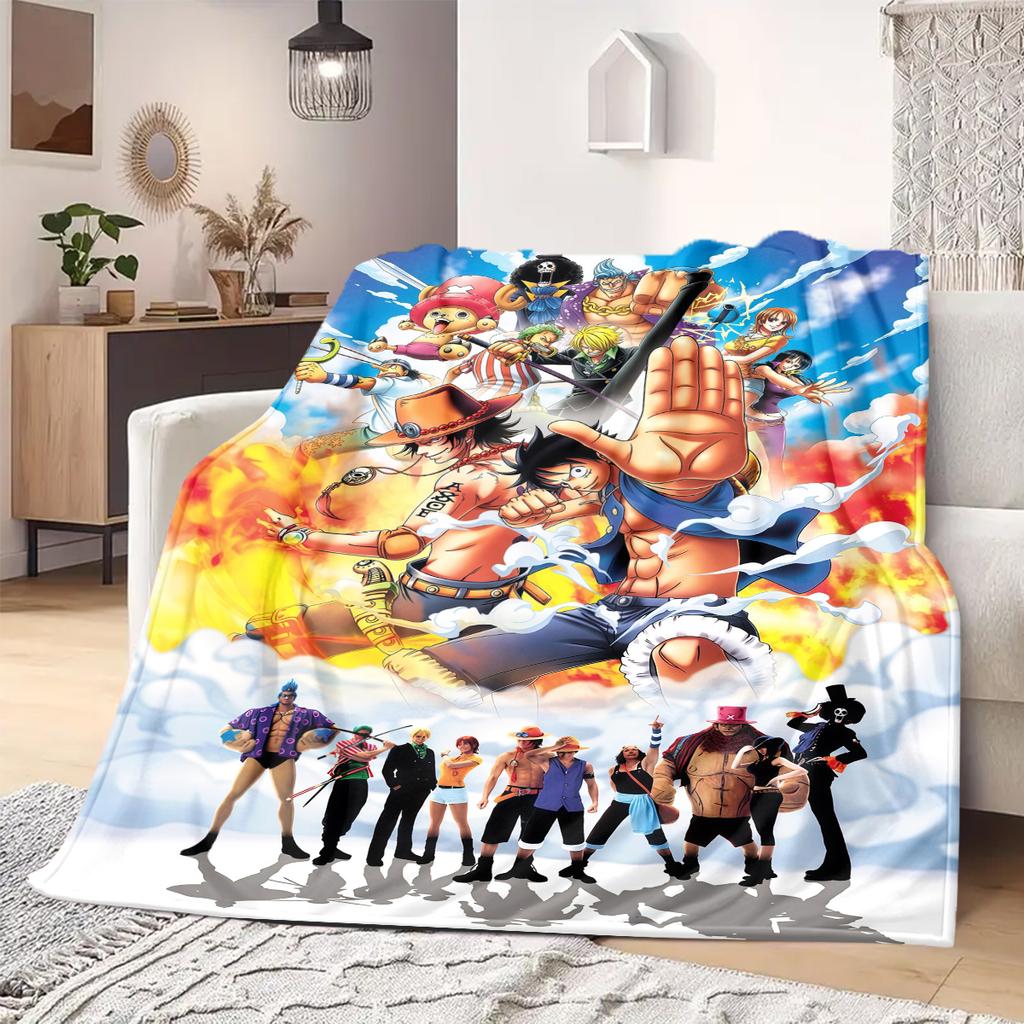 ONE PIECE Print Blanket Warm Comfortable Flannel Blanket Suitable for Bedrooms,Sofas, Beds,Chairs,Travel -QIAO73