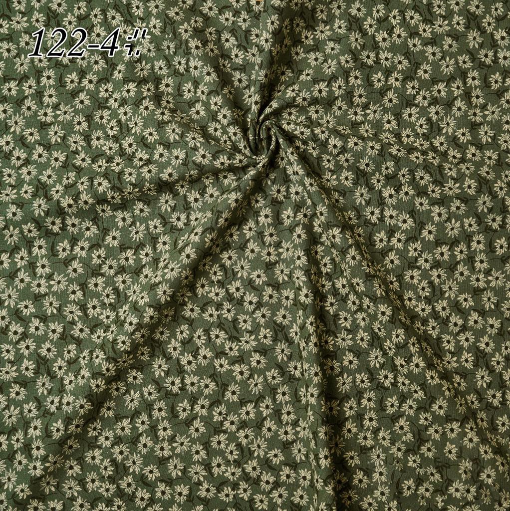 145x100cm Cotton Linen Small Floral Printed Fabric For Women's Clothing, Decorative Fabric DIY Handmade Sewing Cloth Fabric