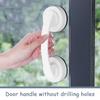 Suction Cup Shower Handle Glass Door Handle No Drilling Grip Wand Push Pull Helper Strong Vacuum Grab Puller for Mirror Bathroom