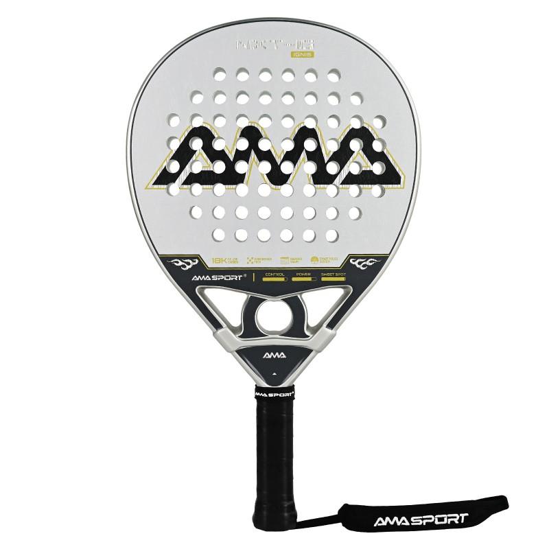 AMASPORT 18K Carbon Fiber Tennis Racket Surface Professional Racquet