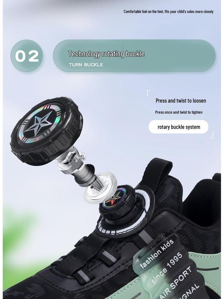 Boys' Waterproof Leather Athletic Shoes - Winter 2025 Style, for Medium and Large Kids, Stylish Running Sneakers.