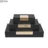 Minimalist Leather Jewelry Boxes Cosmetic Jar Dresser Table Desk Decoration Exquisite Jewelry Ring Earrings Necklace Storage Box