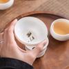 Suet Jade Porcelain Tea Leak Tea Filter Set Household White Porcelain Tea Filter All-ceramic Mesh Tea Compartment Accessories Tea Filter