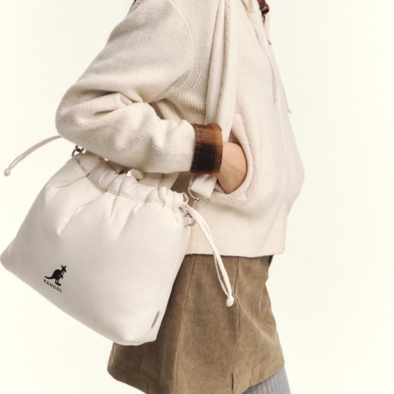 KangoL Wh Puffer Tote Bag L 3965 Ivory