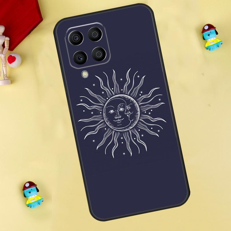 

Чехол Лицо Солнца и Луны для Samsung Galaxy M35 M55 M15 M11 M12 M13 M14 M06 M16 M36 M56 M31 M53 M32 M52 M34 M54 Samsung M52 5G