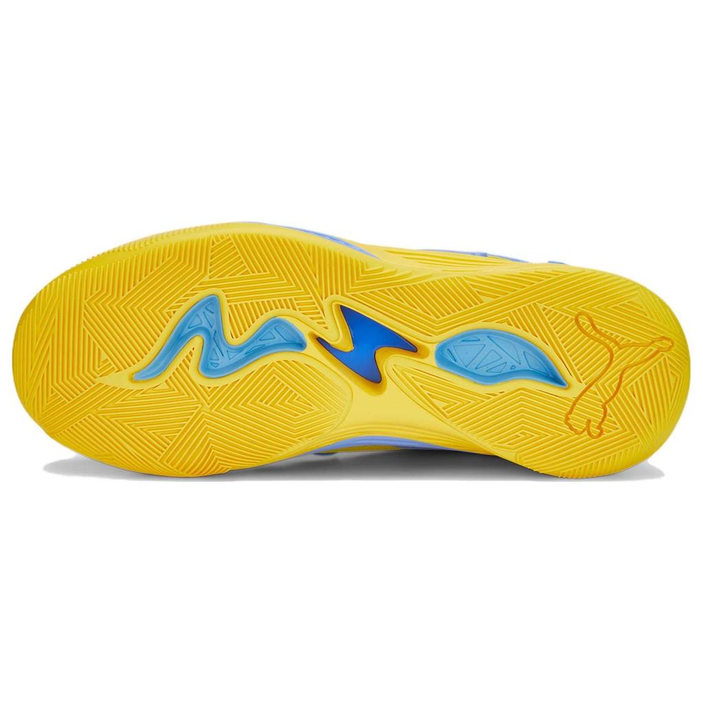 Puma TRC Blaze Court Vibrant Yellow Unisex Sneakers Elektro-Purple 376582-19