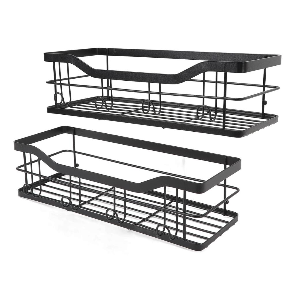 Bathroom Wall Shelf Multipurpose Stylish Simple Large Capacity Strong Load Bearing Adhesive Shower Organizer for