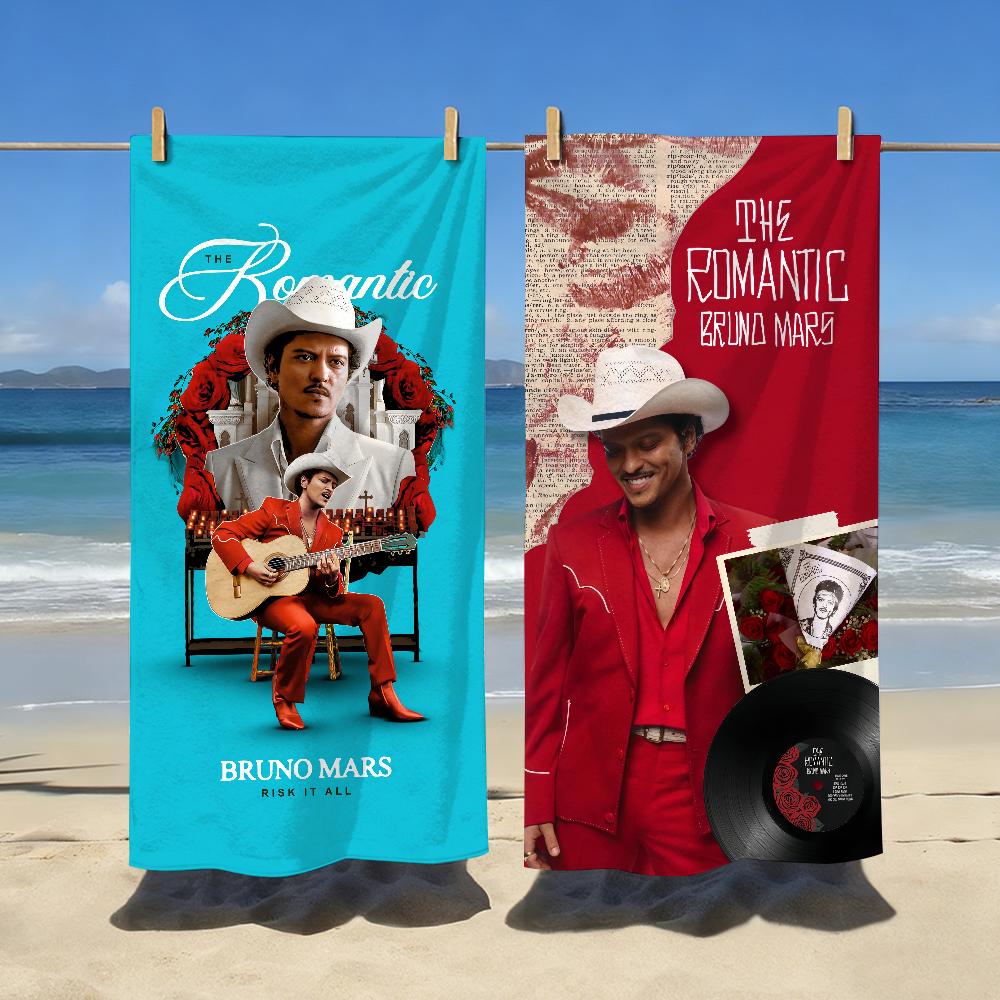 Cantante B-Bruno Mars L'Asciugamano Romantico Morbido Piscina Regalo Per Viaggio Palestra Doccia Campeggio Asciugatura Rapida Sportivo Grandi Asciugamani da Spiaggia