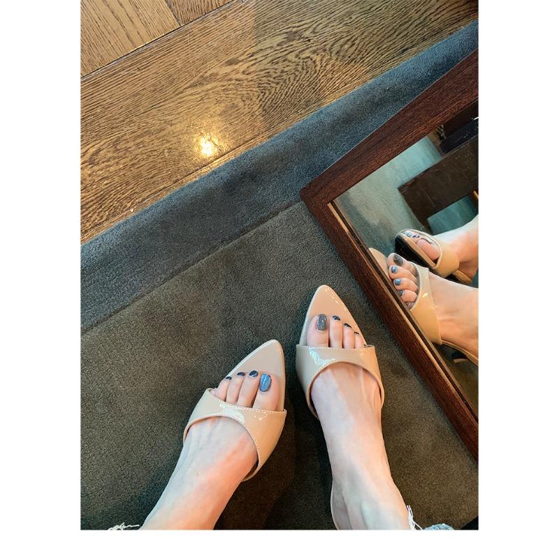 

~ Элегантные туфли-лодочки с открытым носком для увеличения роста, на тонком каблуке с леопардовым принтом, крутые шлепанцы, женские, летние 40